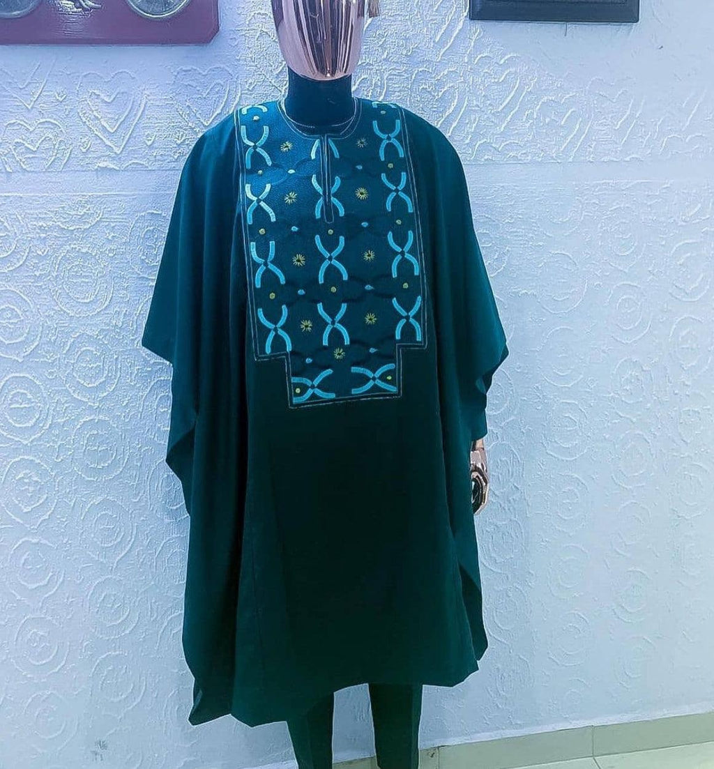 AGBADA, FILA & 3/4 SLEEVE TRADITIONAL SENATOR KAFTAN NATIVE & SOKOTO - melvincucci