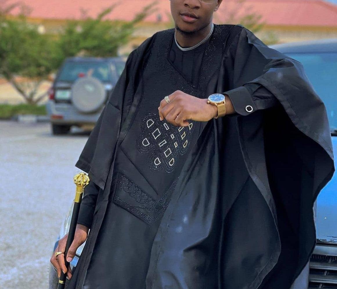 AGBADA, FILA & 3/4 SLEEVE TRADITIONAL SENATOR KAFTAN NATIVE & SOKOTO - melvincucci