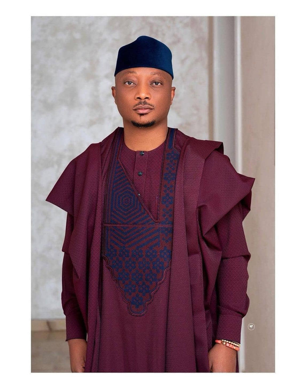 AGBADA, FILA & 3/4 SLEEVE TRADITIONAL SENATOR KAFTAN NATIVE & SOKOTO - melvincucci
