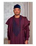 AGBADA, FILA & 3/4 SLEEVE TRADITIONAL SENATOR KAFTAN NATIVE & SOKOTO - melvincucci