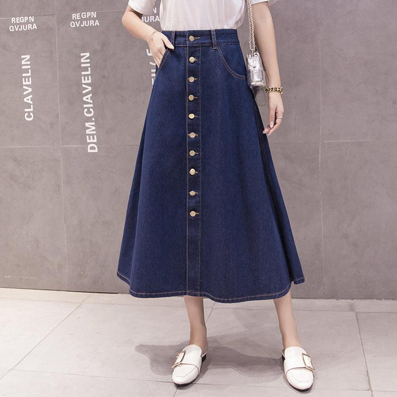 A-line skirt women mid-length - melvincucci