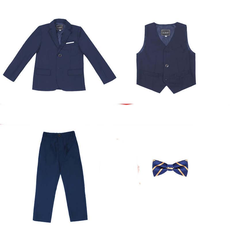 Children's Suit Boys Solid Color Flower Girl Dress  Catwalk Performance Clothing - melvincucci