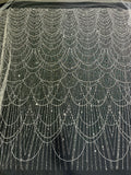 Embroidered Lace Fabric For Evening Dress