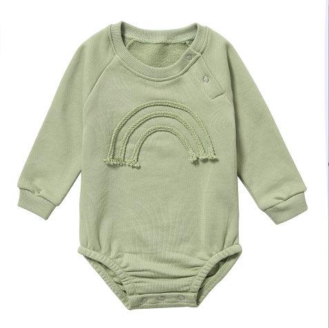 Spring And Autumn Romper R Baby Long Sleeve Waffle - melvincucci