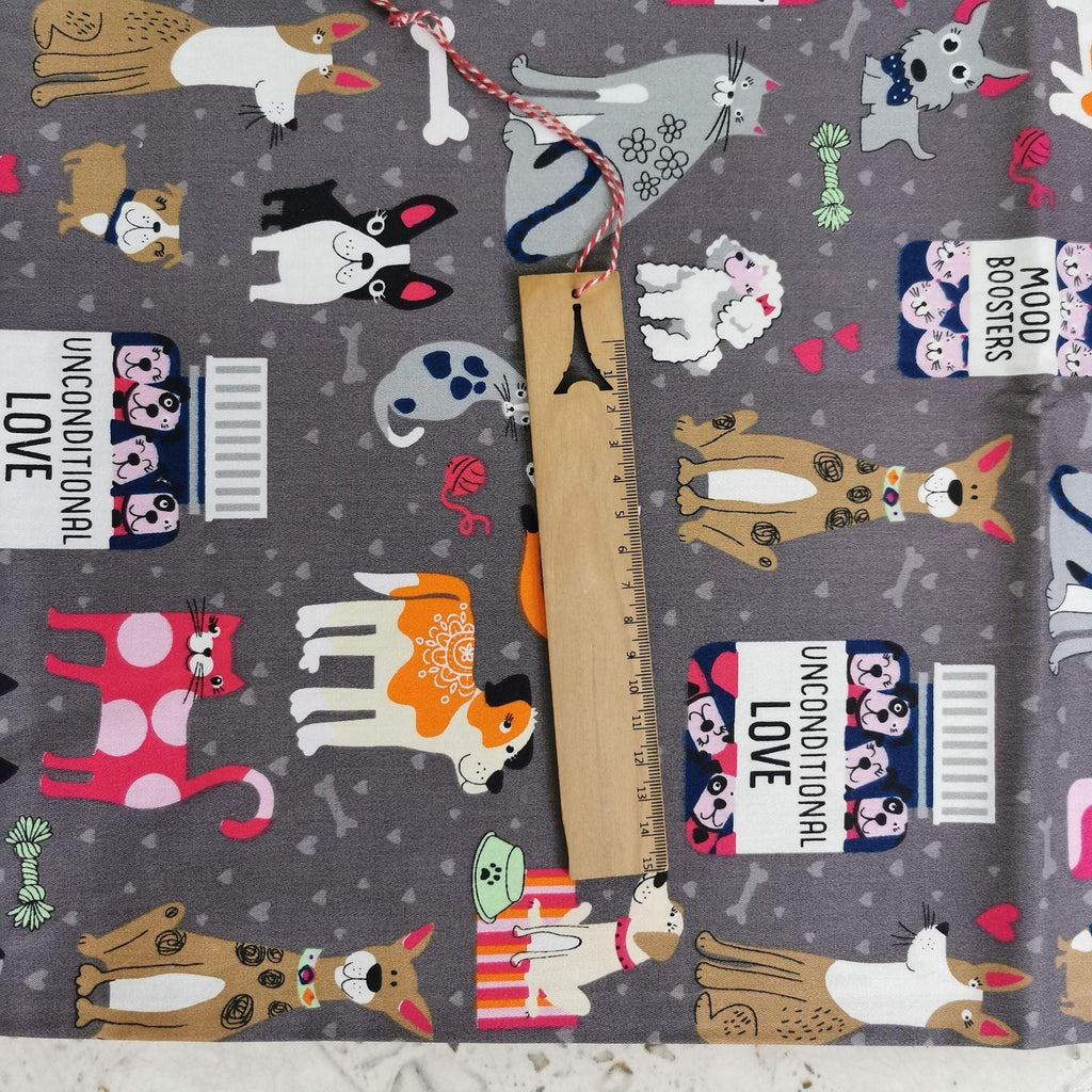 Puppy Series Cotton Twill Fabric 1.6 Meters Wide - melvincucci