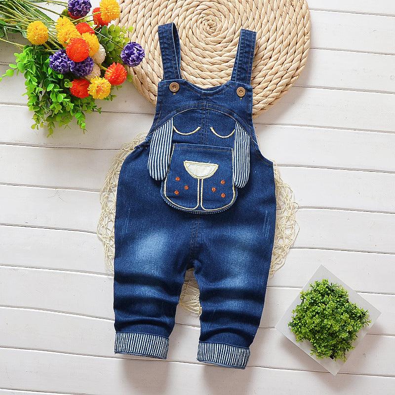Kids Strap Jeans For Boys And Girls - melvincucci