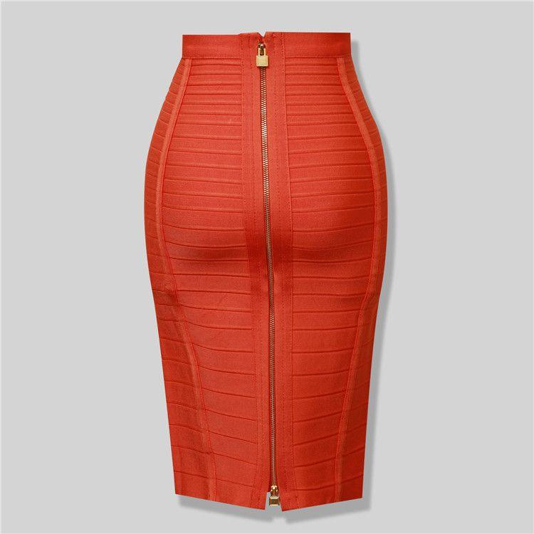Ack Zipper Bandage Skirt Women Tight Club Pary Fashion Skirt - melvincucci