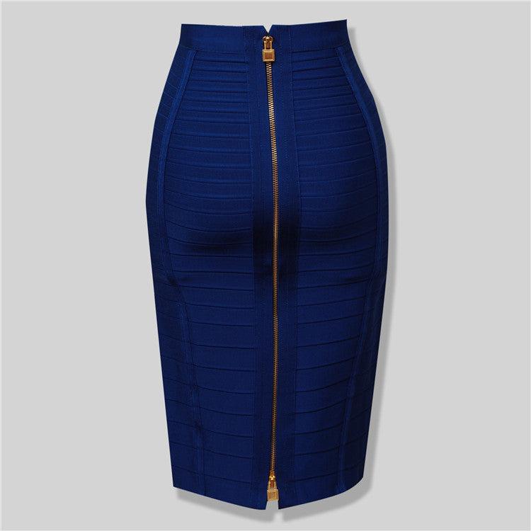 Ack Zipper Bandage Skirt Women Tight Club Pary Fashion Skirt - melvincucci