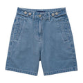 Adjustable Button Denim Shorts Women Loose Five-point Pants - melvincucci