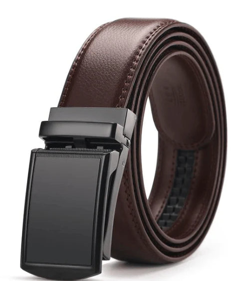 Adjustable Holeless Leather Belts - melvincucci