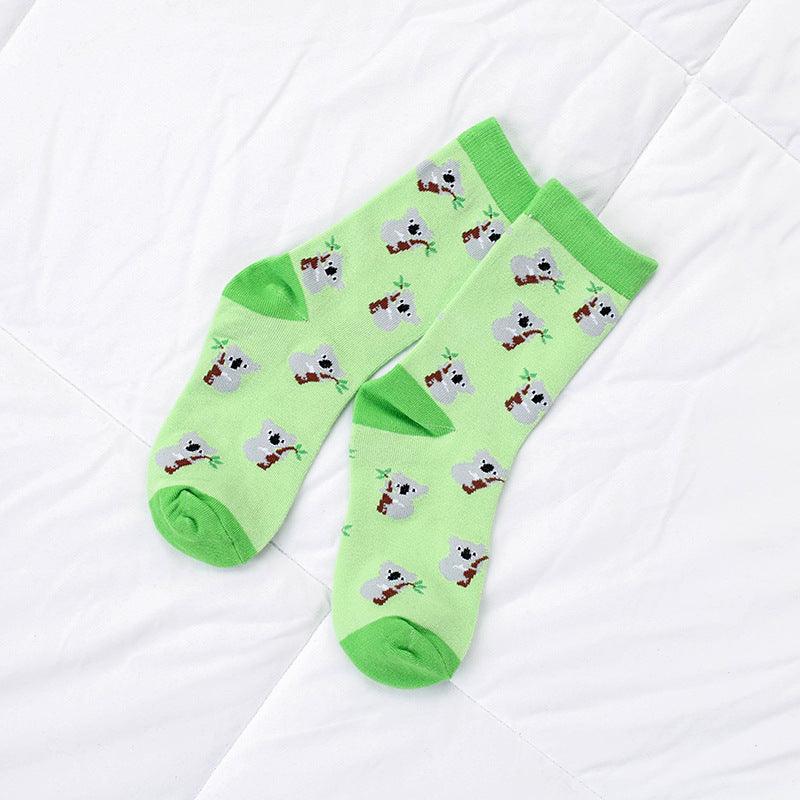 Adult Men And Women Socks Cartoon Animals - melvincucci