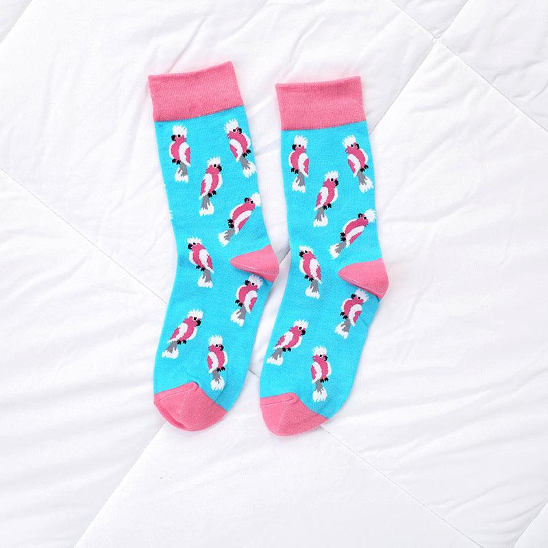 Adult Men And Women Socks Cartoon Animals - melvincucci