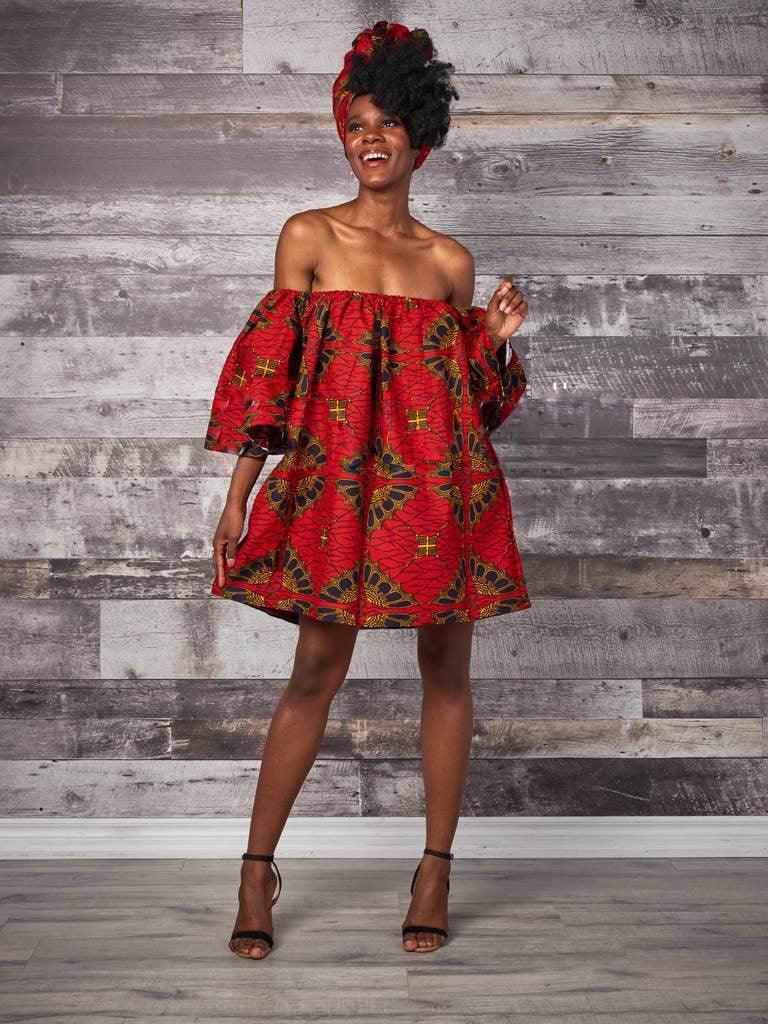 African Casual Loose Mother-Daughter Parent-Child Tube Top Dress - melvincucci
