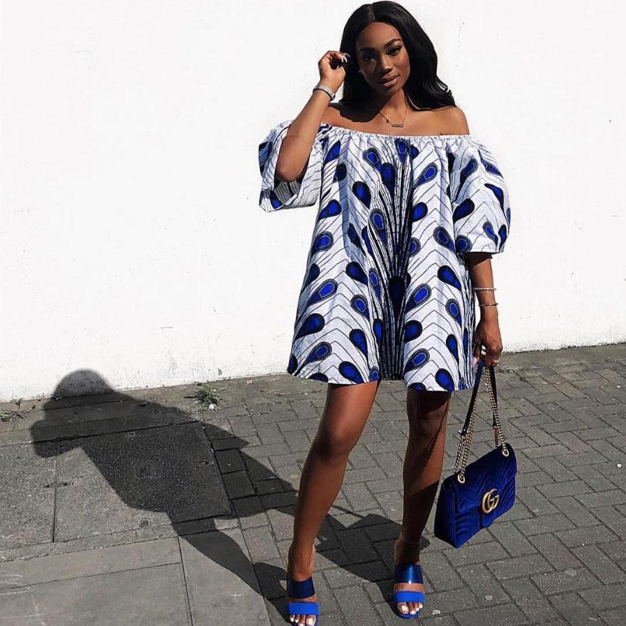 African Casual Loose Mother-Daughter Parent-Child Tube Top Dress - melvincucci