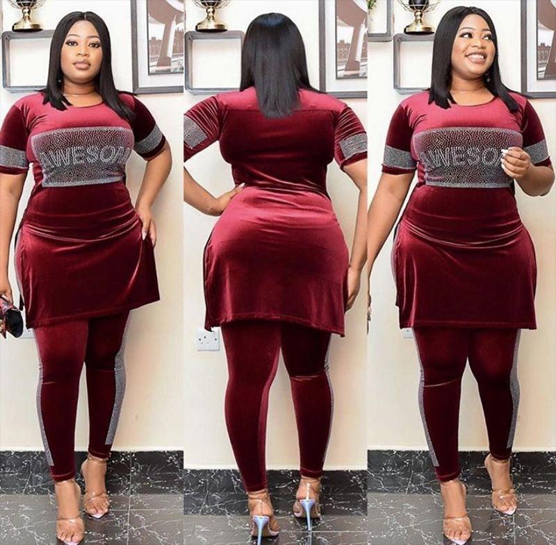 African Clothes 2 Pieces Women Famous Suit Dresses - melvincucci