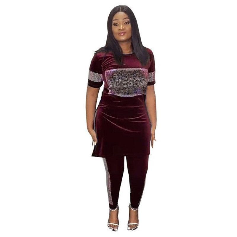 African Clothes 2 Pieces Women Famous Suit Dresses - melvincucci