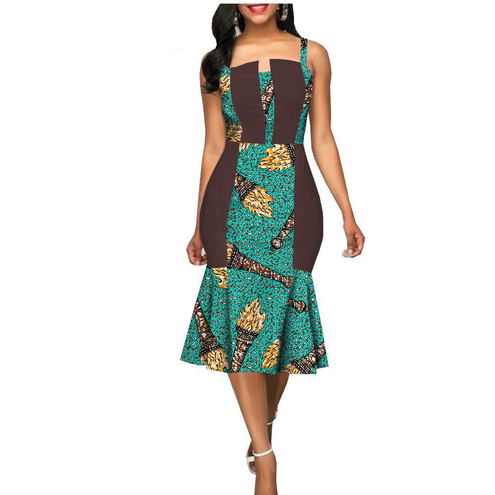 African Custom Summer Dress Women'S Party Dress African Clothes Summer Dress - melvincucci