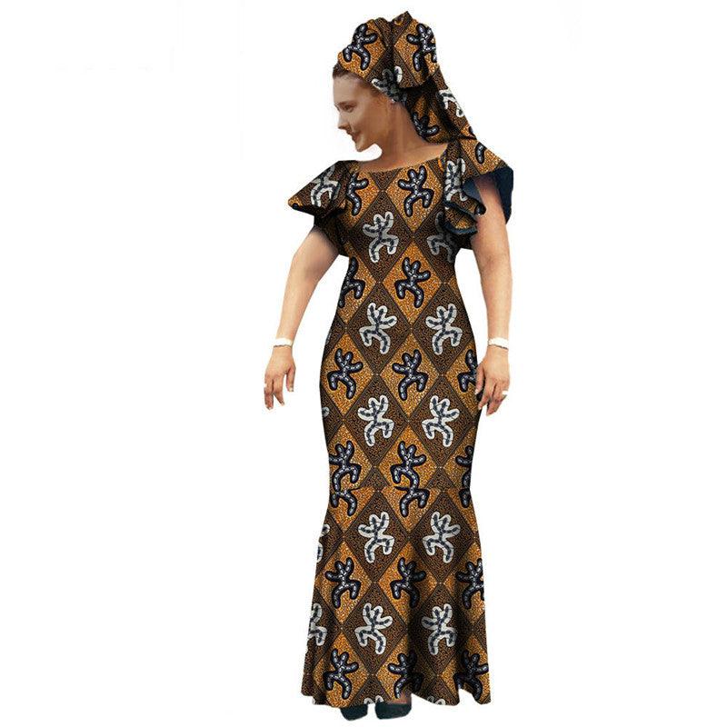 African Dress Batik Printed Dress - melvincucci