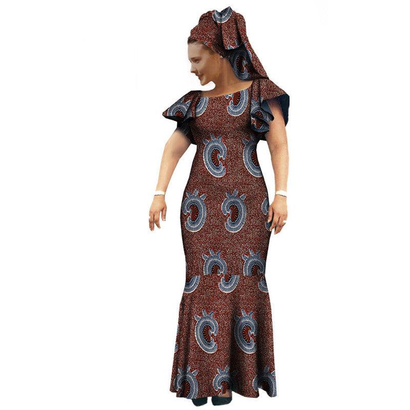 African Dress Batik Printed Dress - melvincucci