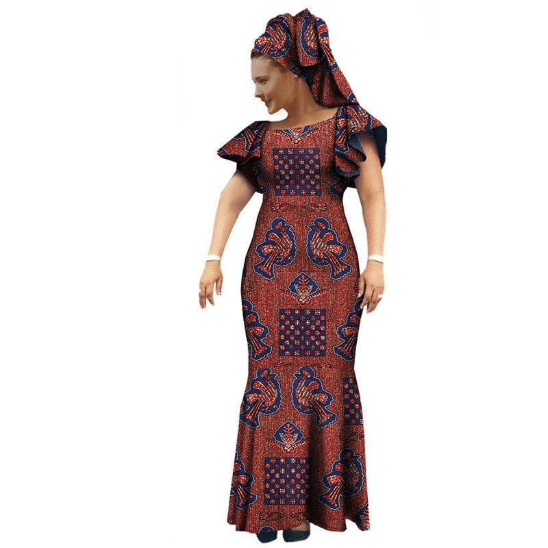 African Dress Batik Printed Dress - melvincucci