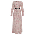 African Dress Celebrity Turmoil Two-piece Dress With Belt - melvincucci