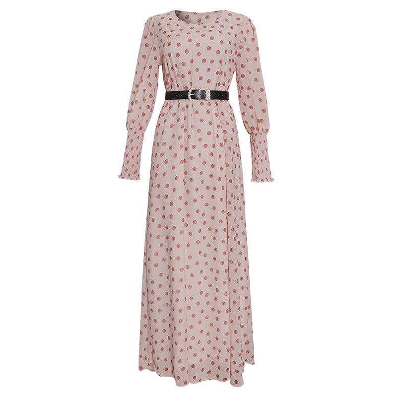 African Dress Celebrity Turmoil Two-piece Dress With Belt - melvincucci