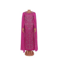 African Dress Flowing Chiffon Long Sleeves - melvincucci