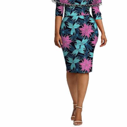 African Ethnic Characteristic Batik Printed Cotton Dress Dress Skirt - melvincucci