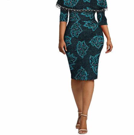 African Ethnic Characteristic Batik Printed Cotton Dress Dress Skirt - melvincucci