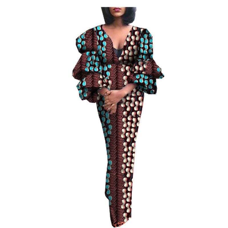 African Ethnic Cotton Batik Ladies Dress - melvincucci