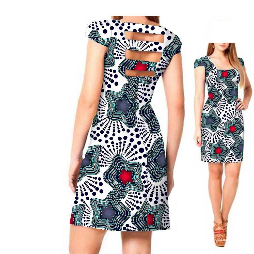 African ethnic print batik dress - melvincucci