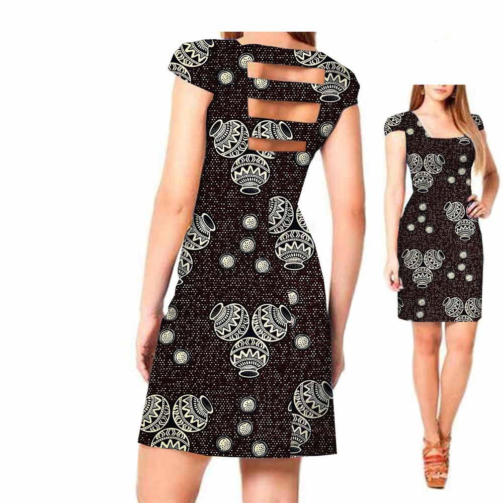 African ethnic print batik dress - melvincucci