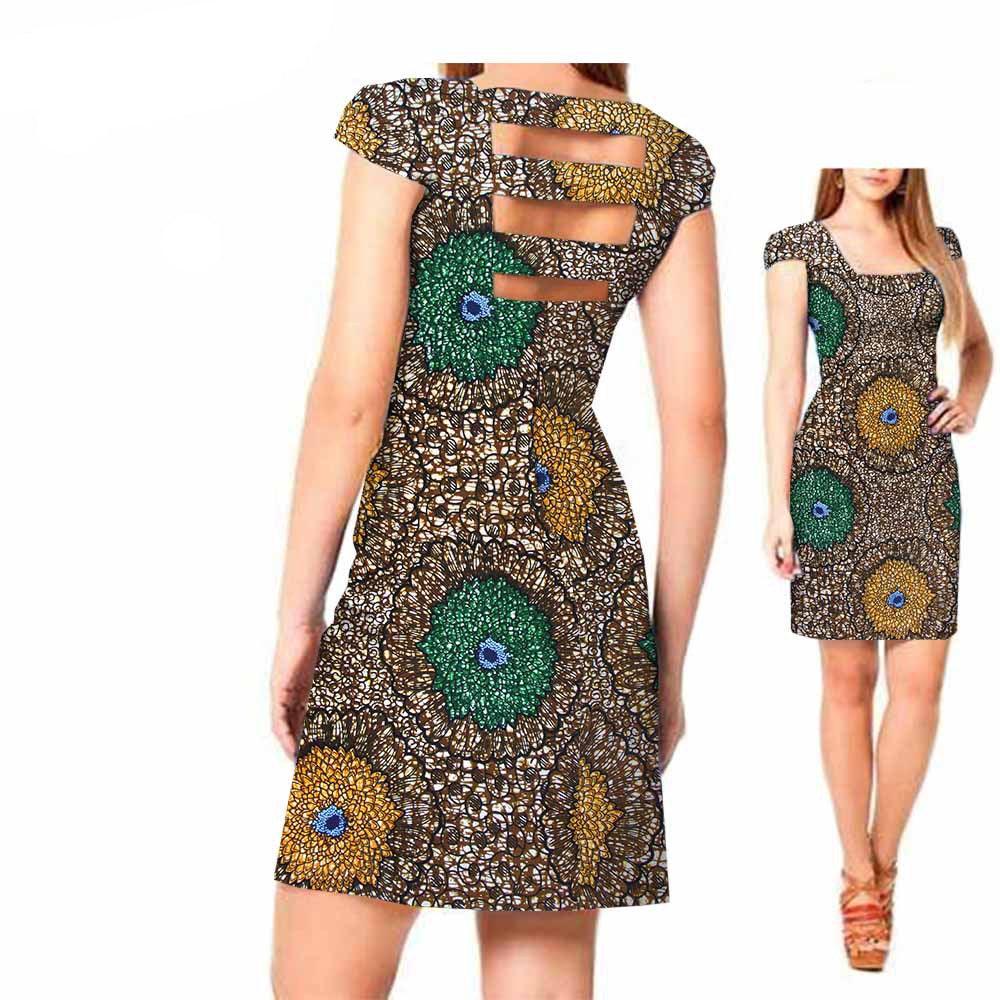African ethnic print batik dress - melvincucci