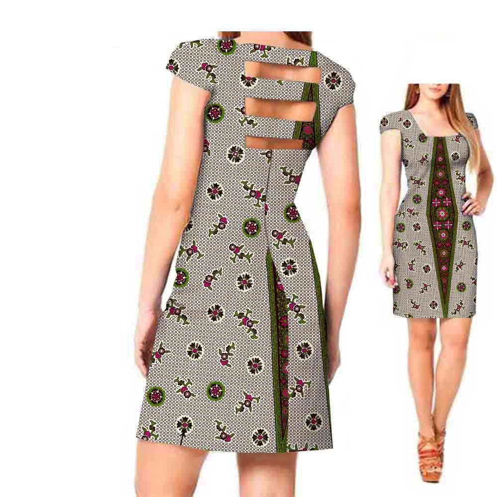 African ethnic print batik dress - melvincucci
