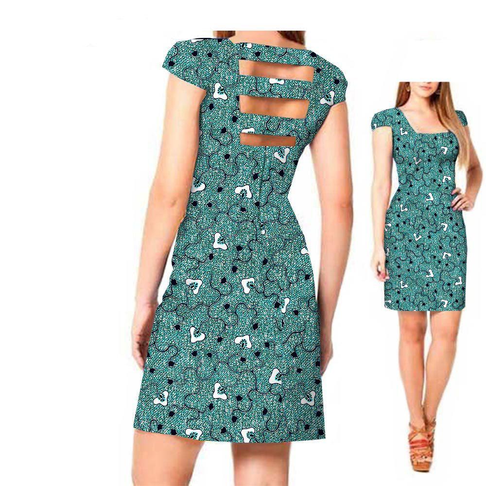 African ethnic print batik dress - melvincucci