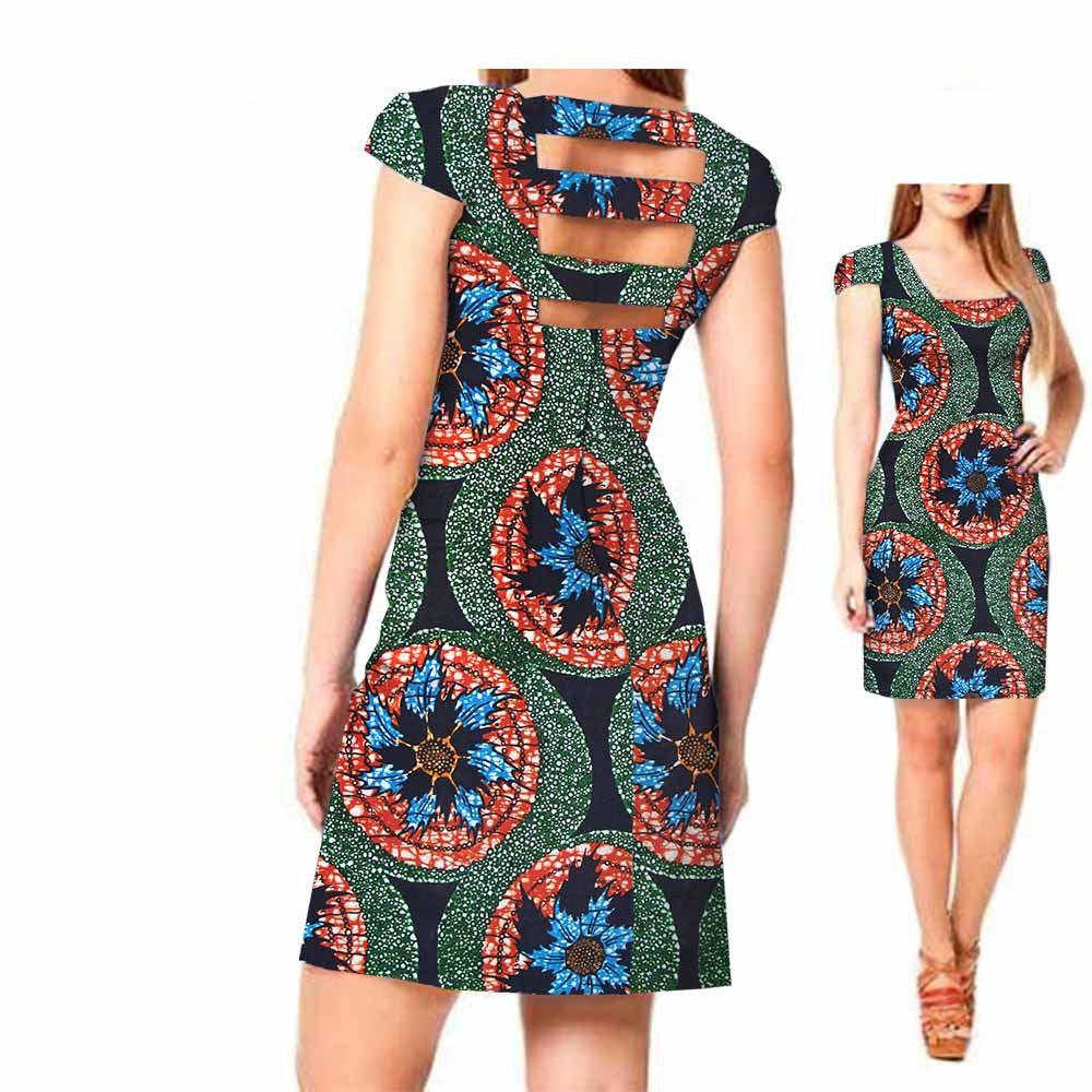 African ethnic print batik dress - melvincucci