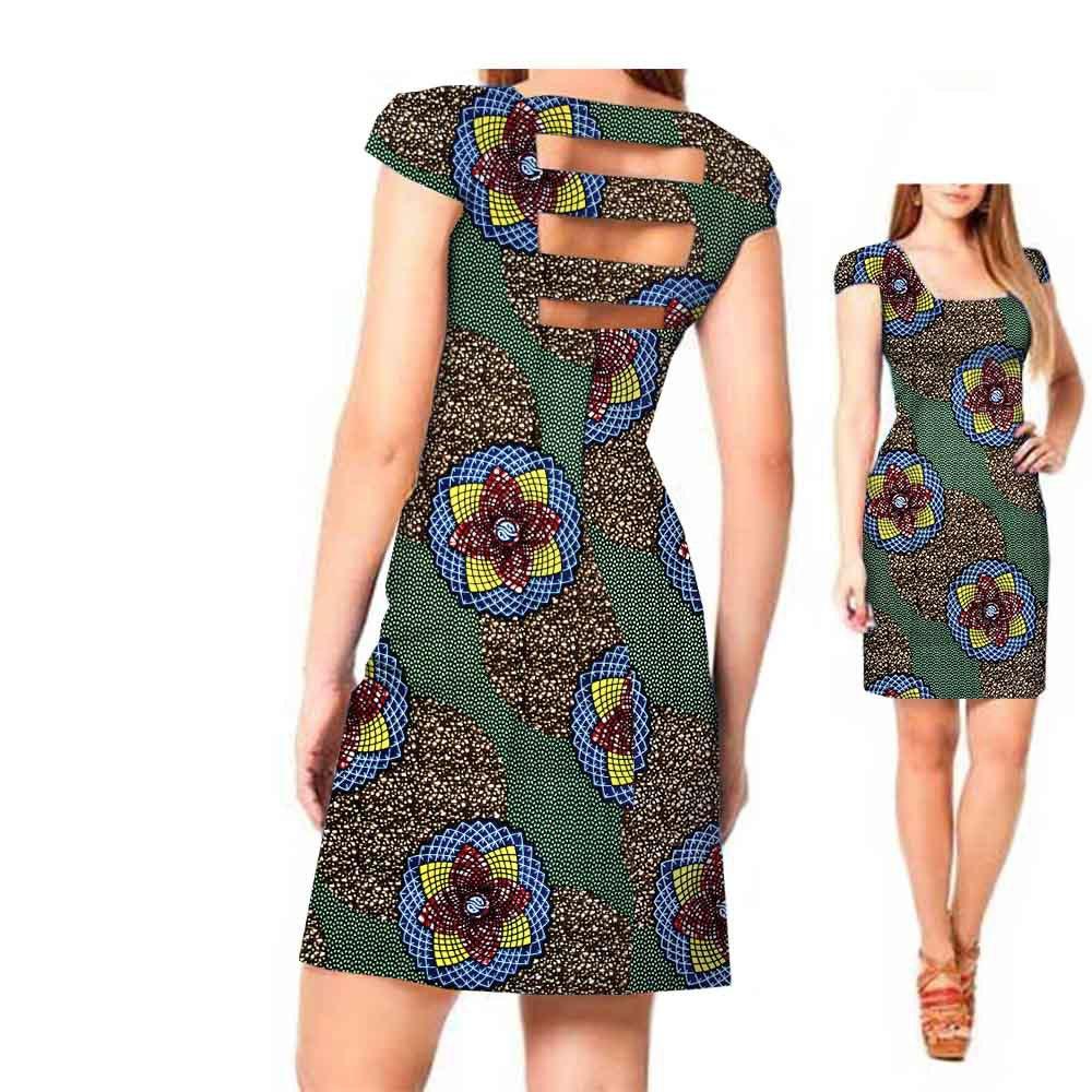 African ethnic print batik dress - melvincucci