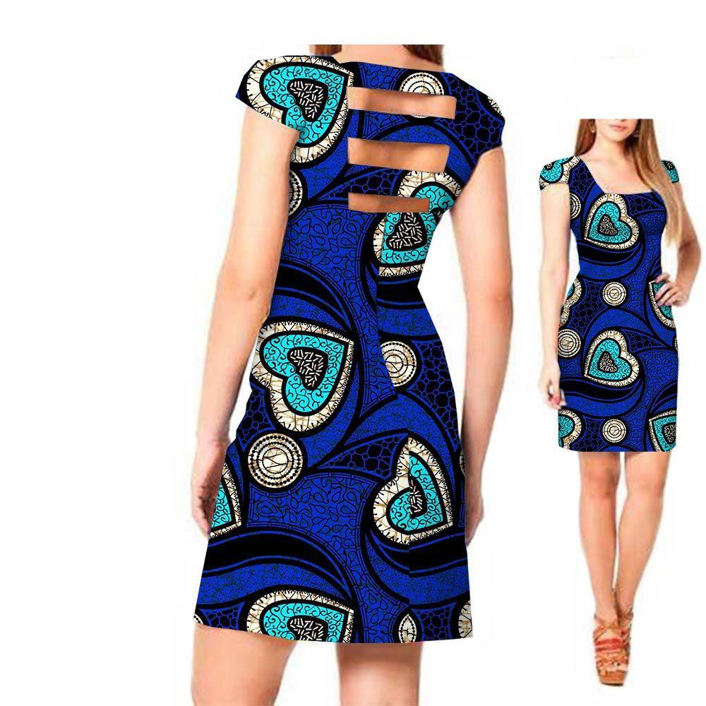 African ethnic print batik dress - melvincucci