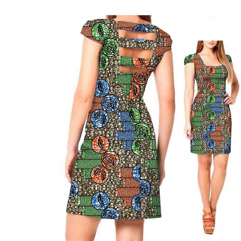 African ethnic print batik dress - melvincucci