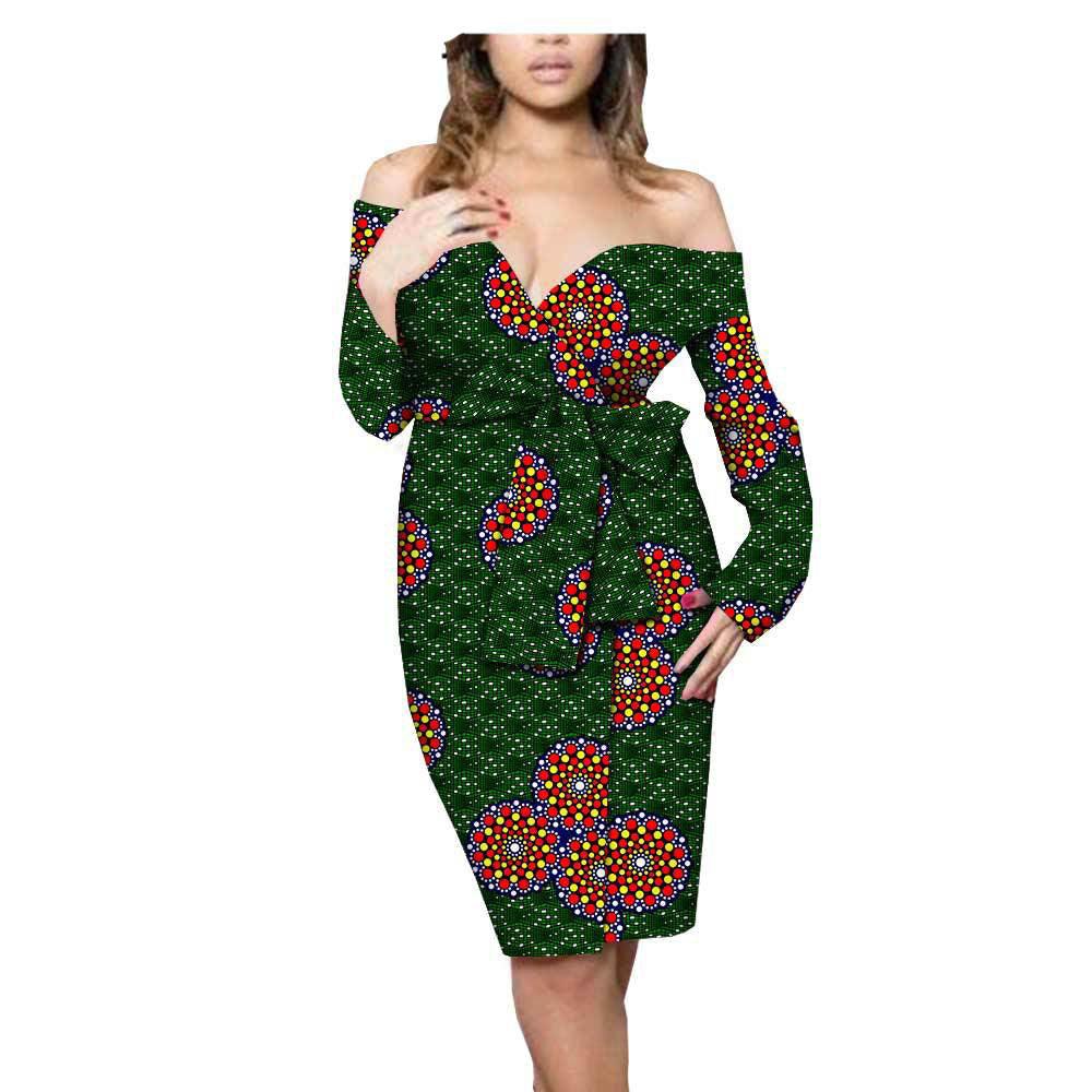 African Ethnic Print Cotton Dress - melvincucci