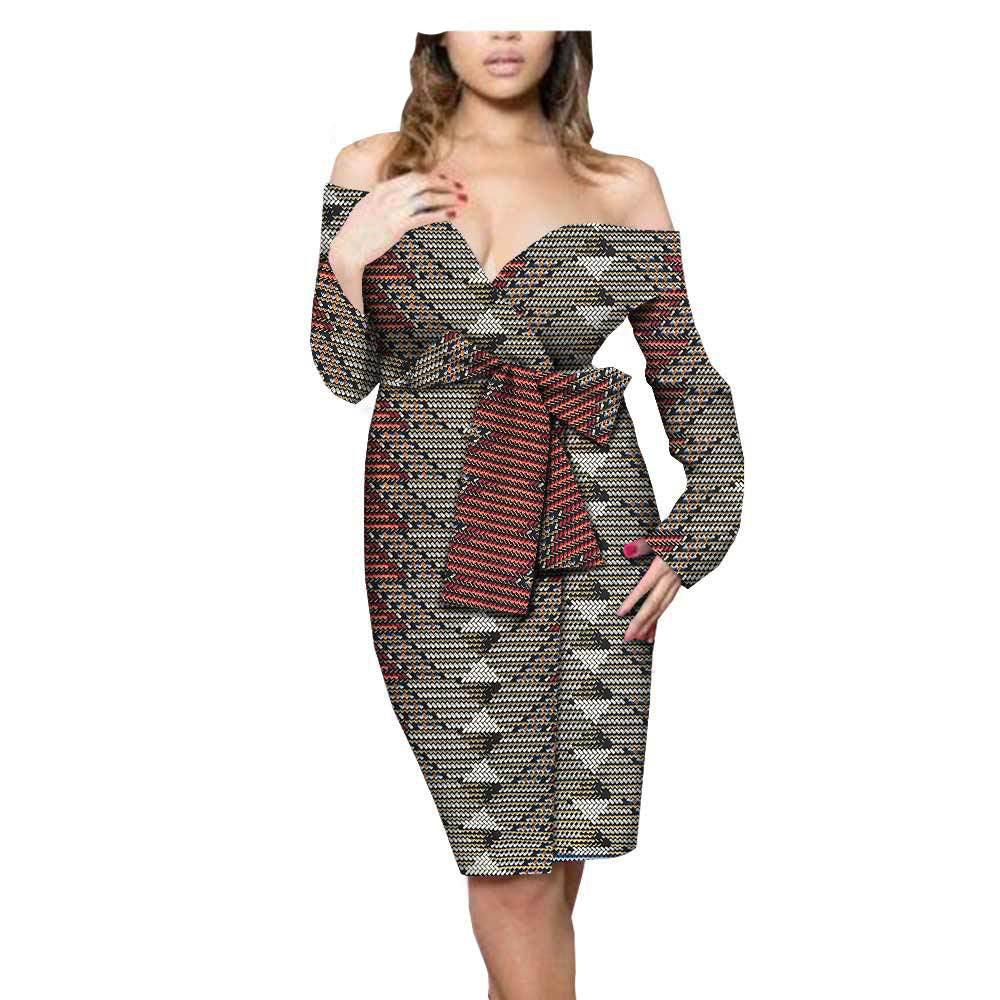 African Ethnic Print Cotton Dress - melvincucci