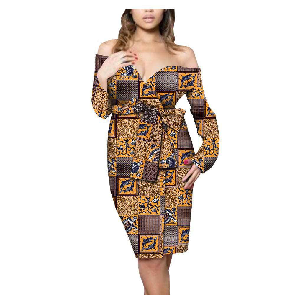 African Ethnic Print Cotton Dress - melvincucci
