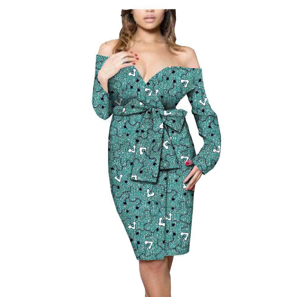 African Ethnic Print Cotton Dress - melvincucci