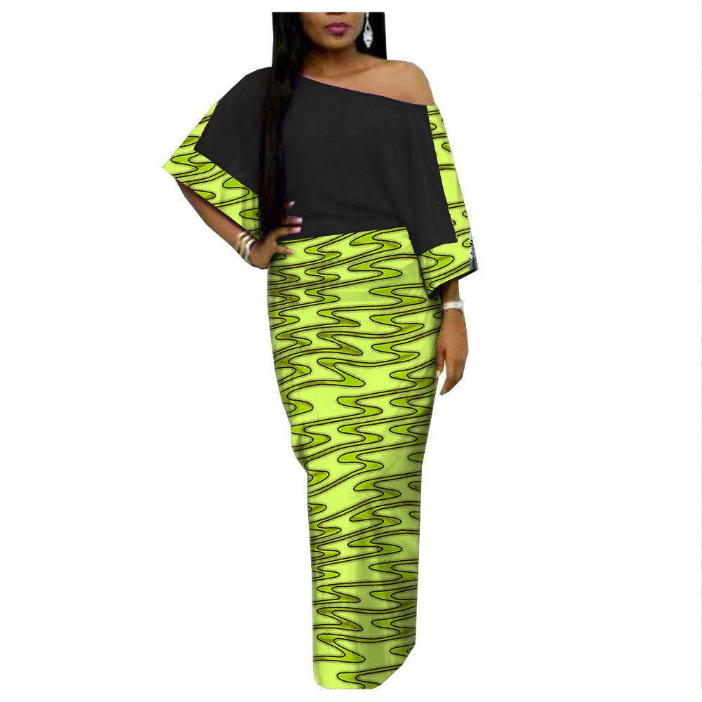 African Ethnic Printing Batik Cotton Plus Size Fashion Dress AFRIPRIDE 182509 - melvincucci