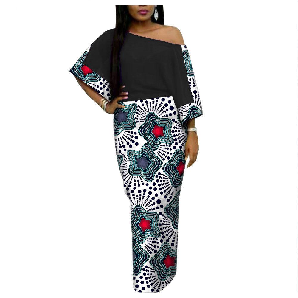 African Ethnic Printing Batik Cotton Plus Size Fashion Dress AFRIPRIDE 182509 - melvincucci