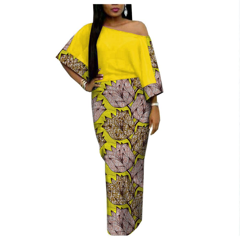 African Ethnic Printing Batik Cotton Plus Size Fashion Dress AFRIPRIDE 182509 - melvincucci