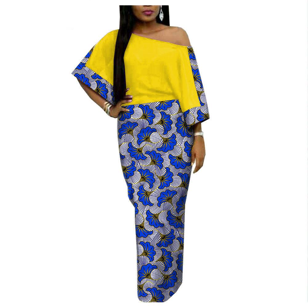 African Ethnic Printing Batik Cotton Plus Size Fashion Dress AFRIPRIDE 182509 - melvincucci
