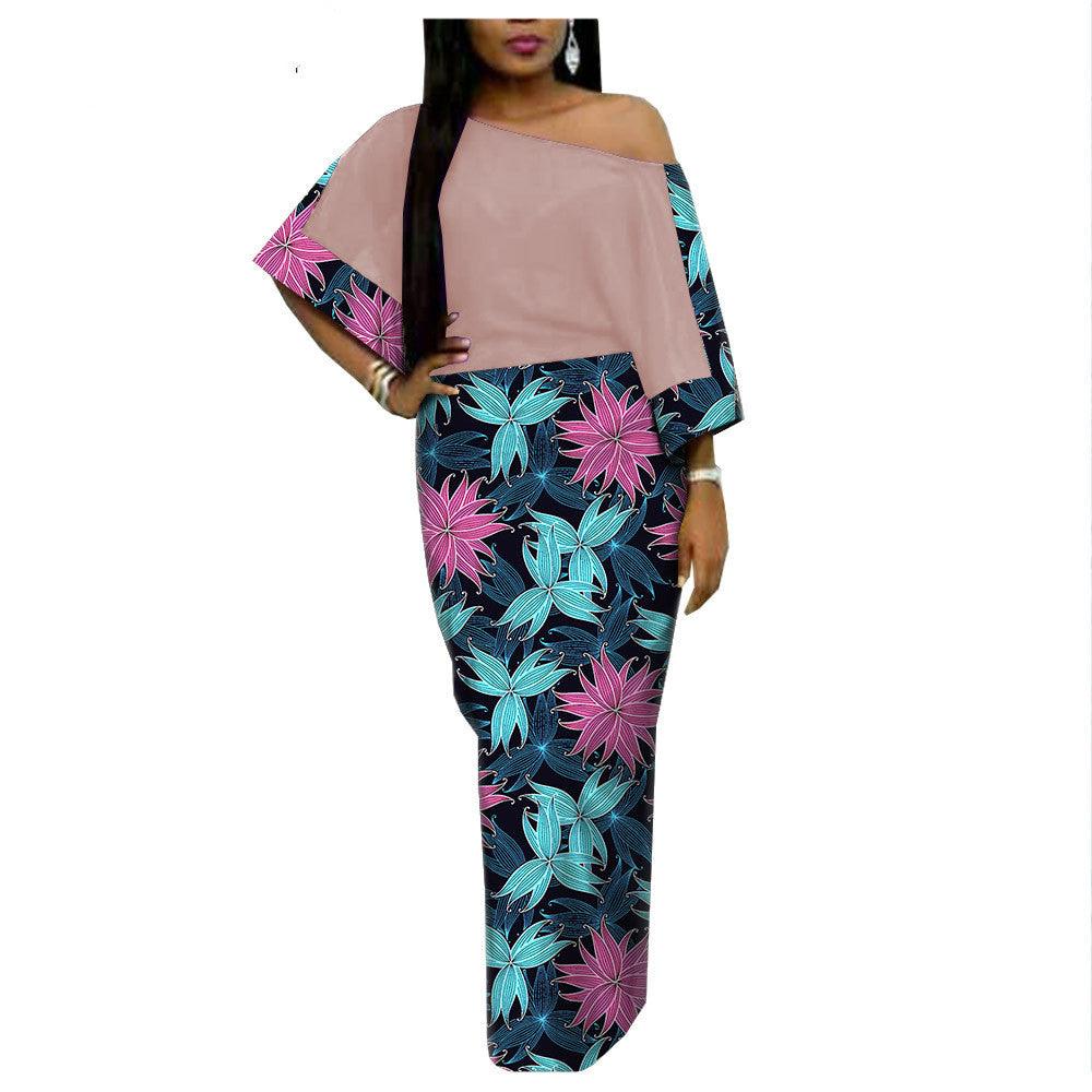 African Ethnic Printing Batik Cotton Plus Size Fashion Dress AFRIPRIDE 182509 - melvincucci