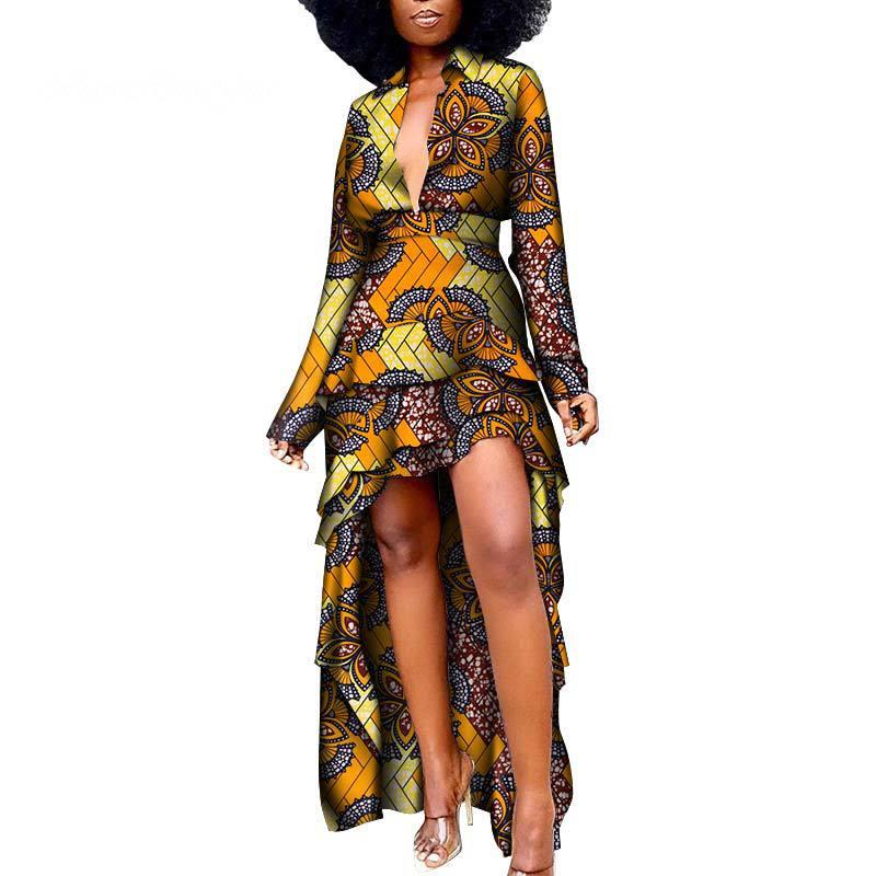 African Ethnic Women'S Dress African Batik Print Dress - melvincucci