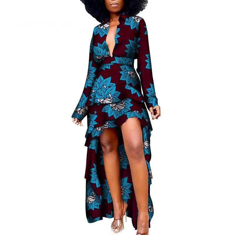 African Ethnic Women'S Dress African Batik Print Dress - melvincucci